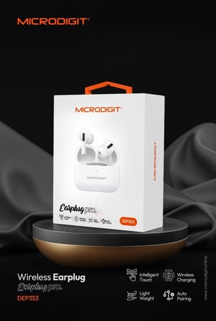 ايربودز سماعة  DEP  383  Microdigit Wireless