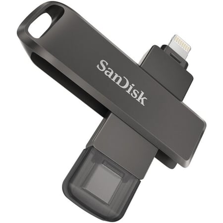 SanDisk iXpand Flash Drive Luxe 128GB - USB-C + Lightning