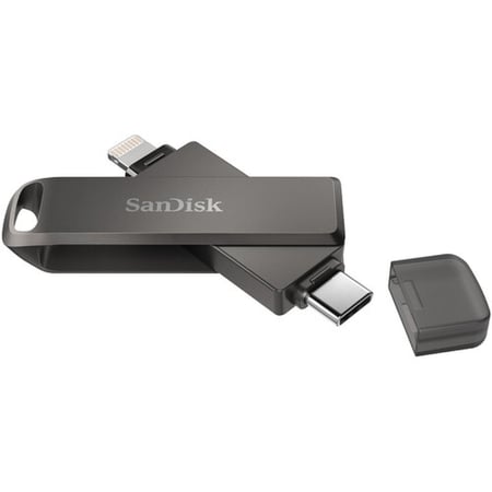 SanDisk iXpand Flash Drive Luxe 128GB - USB-C + Lightning