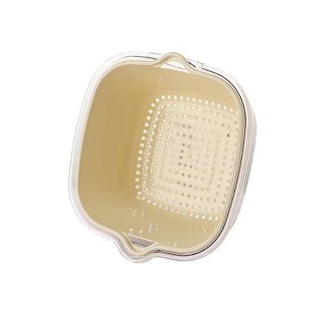 Factory direct drain basket eight-piece multi-functional kitchen plastic double-layer household basket wash basket large drain basket