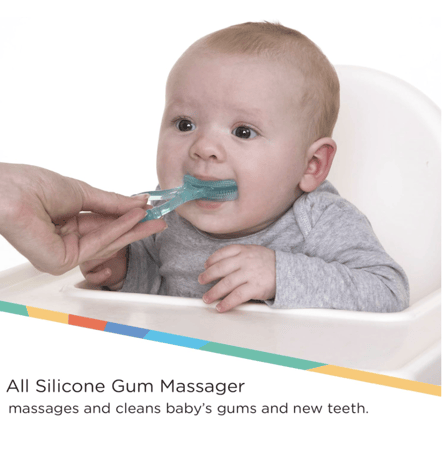 مدلك فرشاة الأسنان nuby - قطعة واحدة