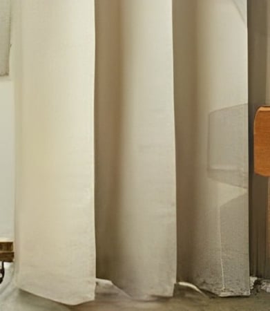 2 قطعة ستائر نافذة بلون واحد - الأنسجة الأنيقة للستائر