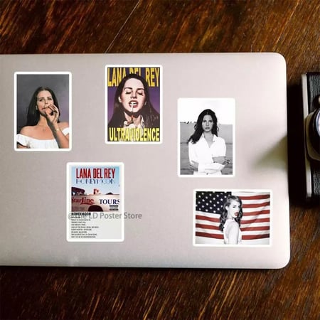 ملصقات لانا ديل راي 8 قطع