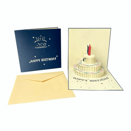 بطاقة تهنئة ميلاد مع ظرف