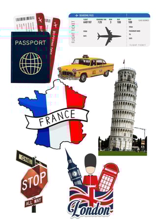 ستيكرات شنطة السفر