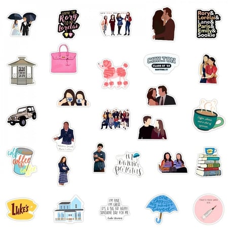 ملصقات مسلسل قيلمور قيرل5 قطع