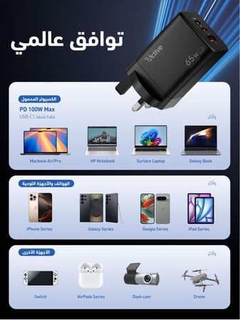 شاحن جداري  W65 Active AW-65