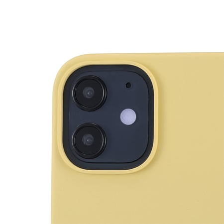 غطاء سيليكون للآيفون 12 ميني لون أصفر