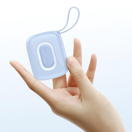 شاحن متنقل MiniGo SQ63  بسعة 10,000 ملي أمبير- سماوي