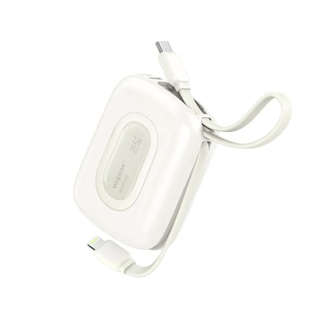 شاحن متنقل MiniGo SQ63 بسعة 10,000 ملي أمبير- أبيض