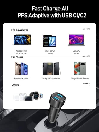 شاحن سيارة 66W Active  AC-66
