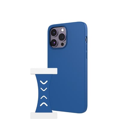 غطاء سيليكون للايفون 14 برو ماكس و مسكة مغناطيسية لون أزرق ملكي