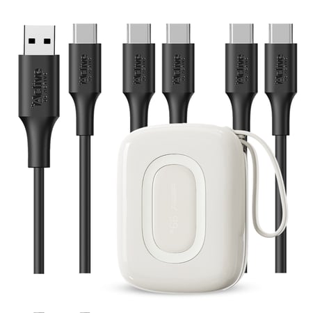 شاحن متنقل MiniGo SQ63 بسعة 10,000 ملي أمبير- أبيض