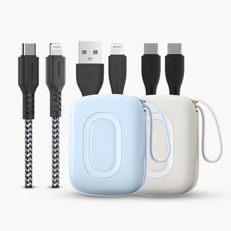 باور بانك والثاني مجاناً ( أبيض و سماوي )