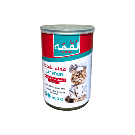 لقمه | طعام للقطط بالدجاج والبط بالمرق
