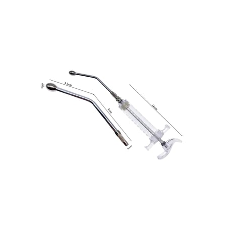 مجموعة ابرة التغذية للطيور برأس منحني