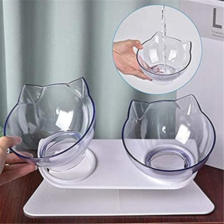 وعاء التغذية المزدوج على حامل