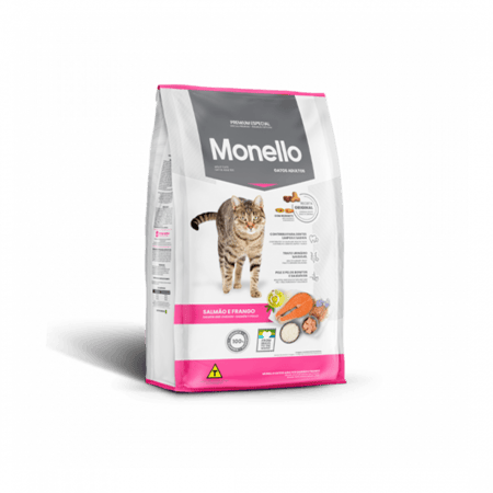 مونيلو طعام القطط الكبيرة بالسلمون و التونا و الدجاج