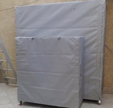 دولاب تخزين كبير 3 أرفف مع دولاب وسط 3 ارفف