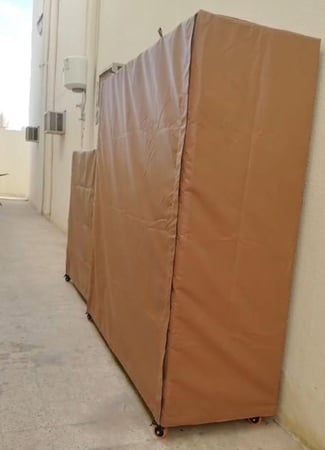 دولاب تخزين كبير 3 أرفف مع دولاب وسط 3 ارفف