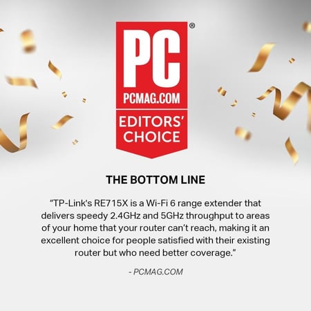 مقوي شبكة TP-link واي فاي 6 AX3000