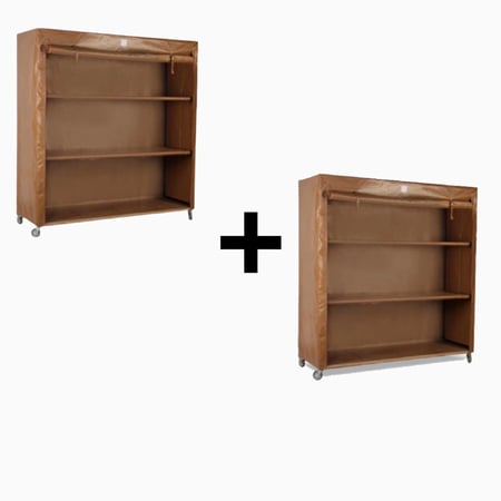 2 دولاب تخزين متنقل مقاس كبير