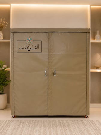 دولاب تخزين متنقل بأبواب وقفل قابل للفك والتركيب