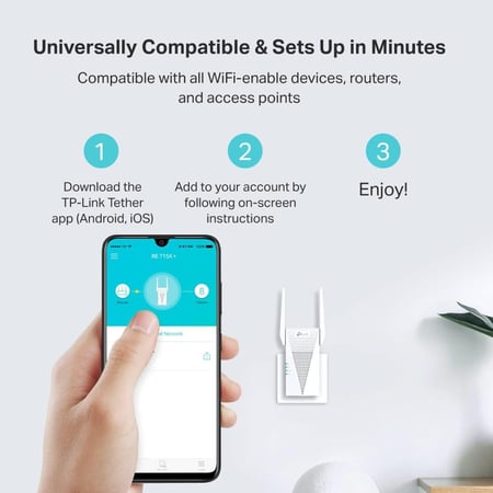 مقوي شبكة TP-link واي فاي 6 AX3000