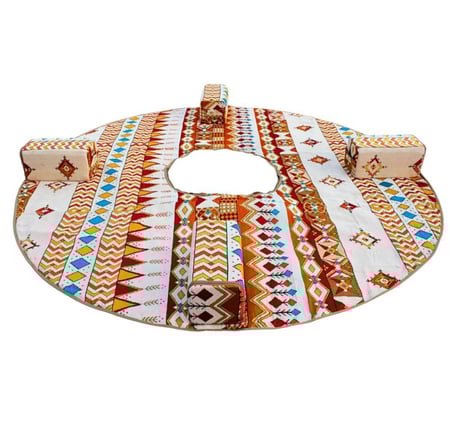 طقم فرشة رحلات دائرية مع فتحة نار