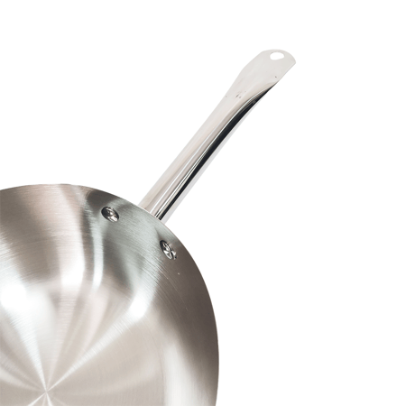 كسرولا استيل عميق بمعيار مقاس 18 سم