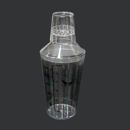 شيكر اكريلك شفاف 530 مل