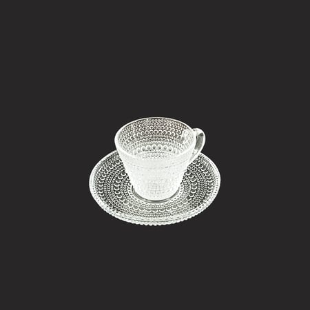 طقم اكواب شاي زجاجي 6 قطع مقاس كبير