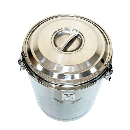 حافظة استيل بقفل 50 لتر