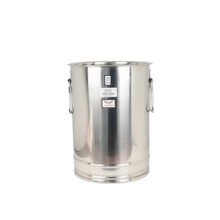 سطل تخزين استيل بغطاء 65 سم