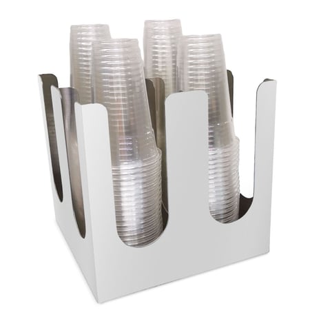 حامل اكواب استيل رباعي