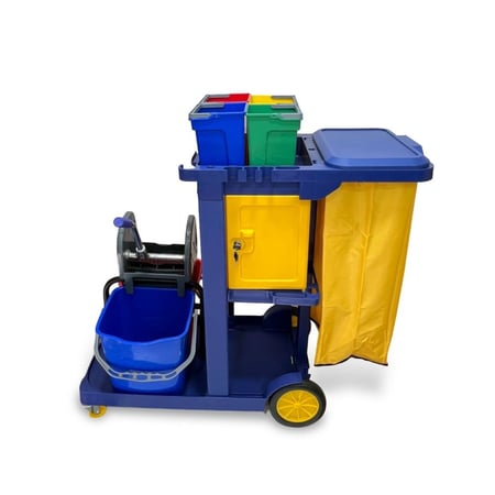 عربية و ترولي نظافة متعددة الخانات