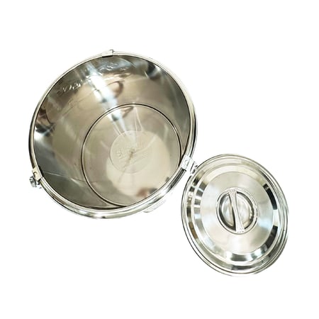 حافظة استيل بقفل 50 لتر