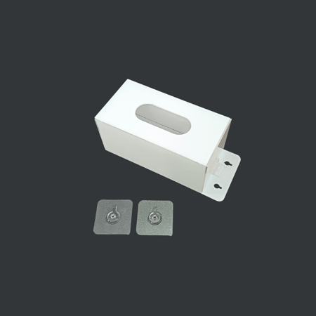 علبة وحامل كمامات و مناديل اكريلك 1 خانة