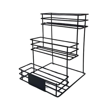 استاند وحامل قوارير ونكهات اسود 3 ادوار