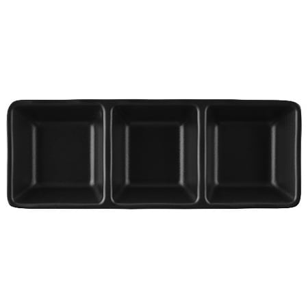 طبق ميلامين صوص مربع 3 خانة