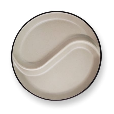 طبق ميلامين تقديم مقسم دائري 22 سم