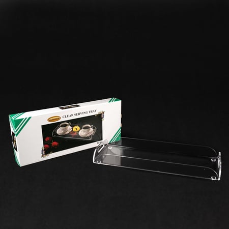 صينية تقديم شفاف مستطيله