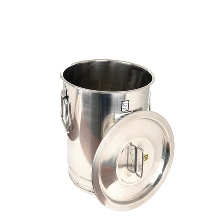 سطل تخزين استيل بغطاء 70 سم