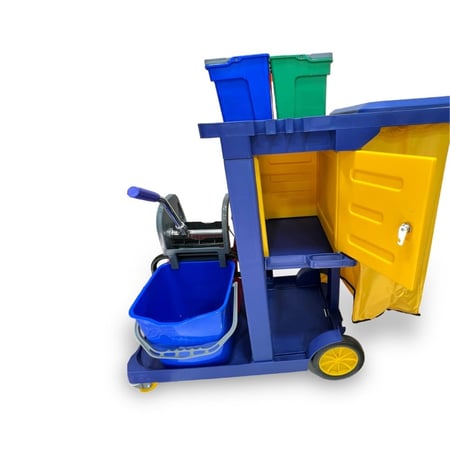 عربية و ترولي نظافة متعددة الخانات