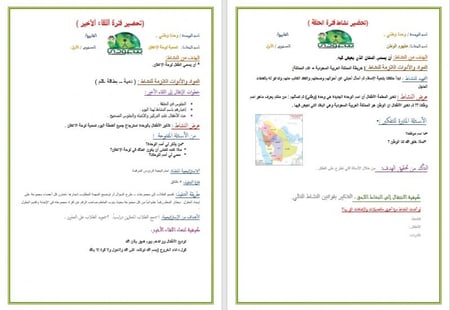 تحضير وحدة وطني رياض الأطفال