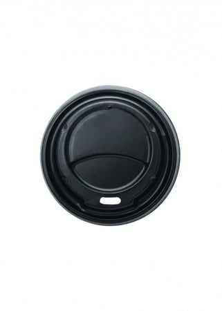 مجموعة (50) غطاء اسود لأكواب الورق  | 8-9 انز