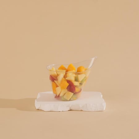 صحون حلى بلاستيك شفافة - صفقات