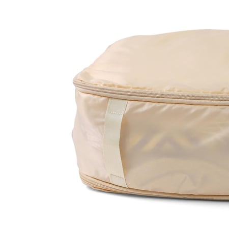 حقيبة ضغط للتخزين بسحاب - لون وردي فاتح |52*42*30 سم