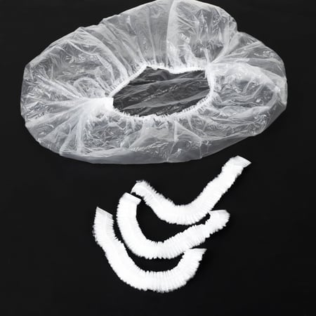 مجموعة (100)غطاء بلاستيك شفاف للصحون - 66 سم