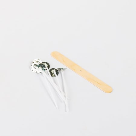 فتيل قطني للشمع مع قاعدة خشبية - صفقات